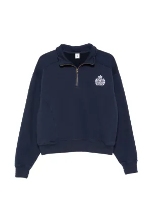 Sporty & Rich ハーフジップ スウェットシャツ | ブルー | FARFETCH JP