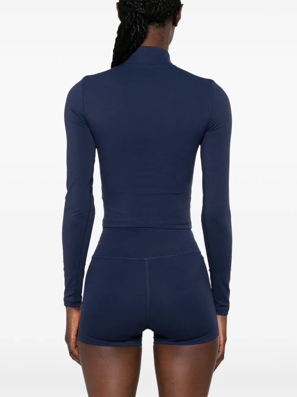 Sporty & Rich Signature Logo trainingstop met kwartrits Blauw