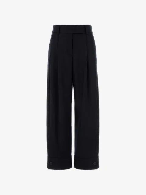 Alanui X Suicoke pleated wool trousers