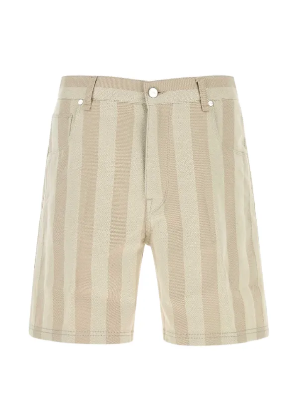 Fendi Straight-cut Shorts in Neutrals