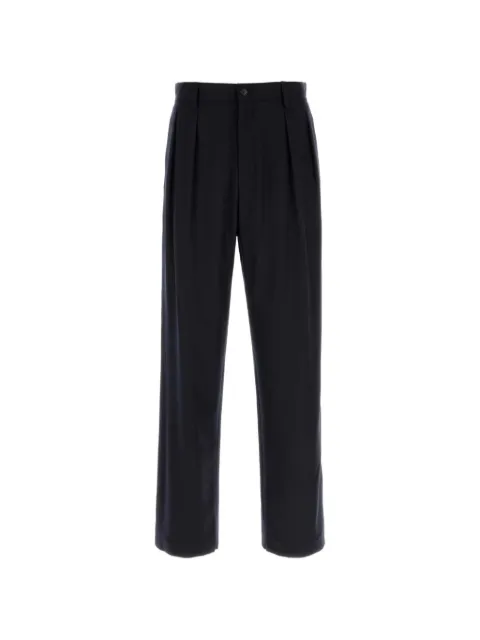 Emporio Armani pleated wool trousers