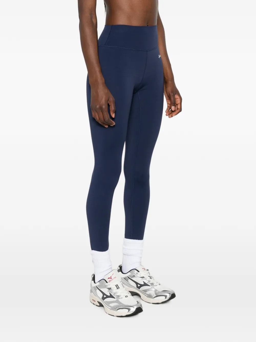Sporty & Rich Legging met logoprint Blauw