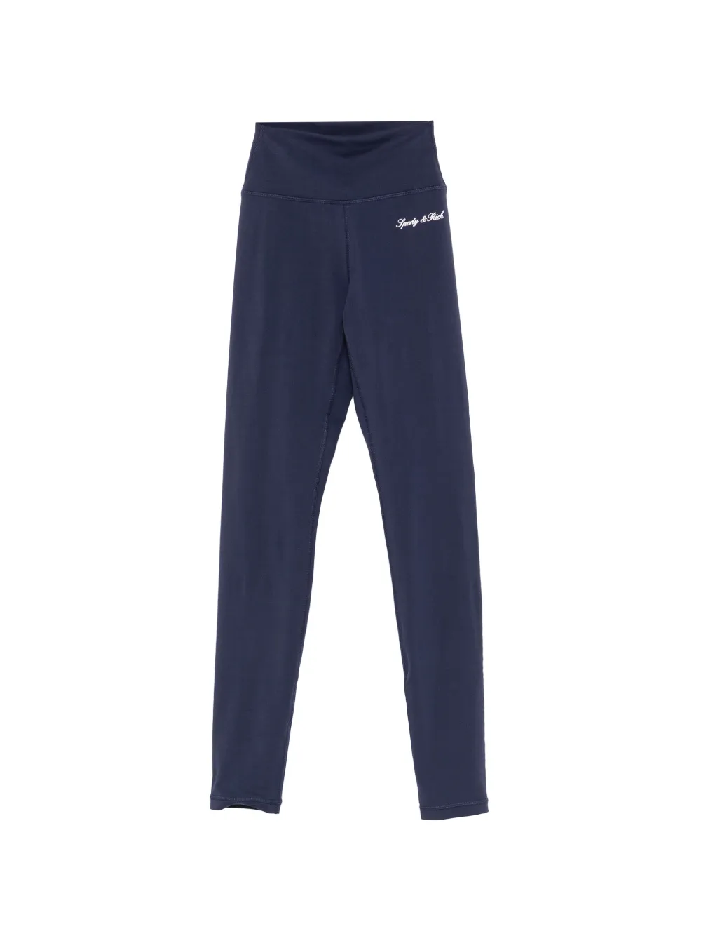 Sporty & Rich logo-print performance leggings - Blau