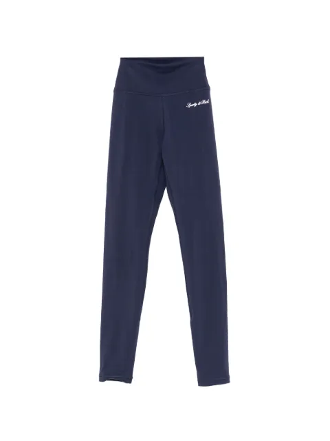 Sporty & Rich logo-print performance leggings