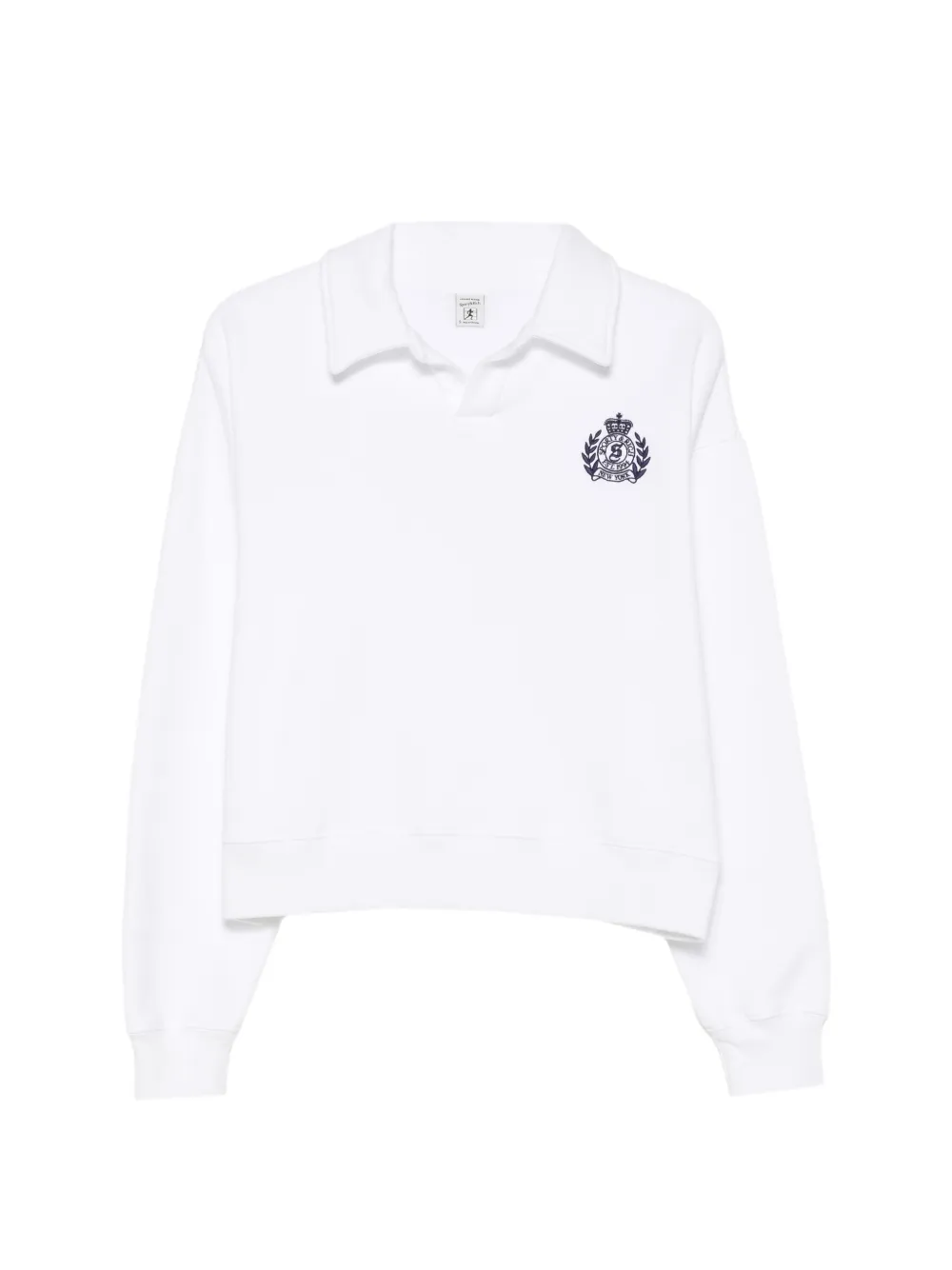 Sporty & Rich embroidered-logo sweatshirt - Weiß