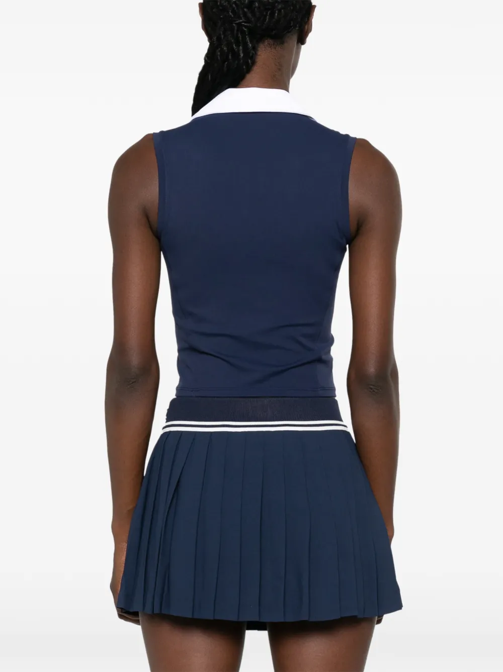 Sporty & Rich Signature Logo mouwloze performance top Blauw