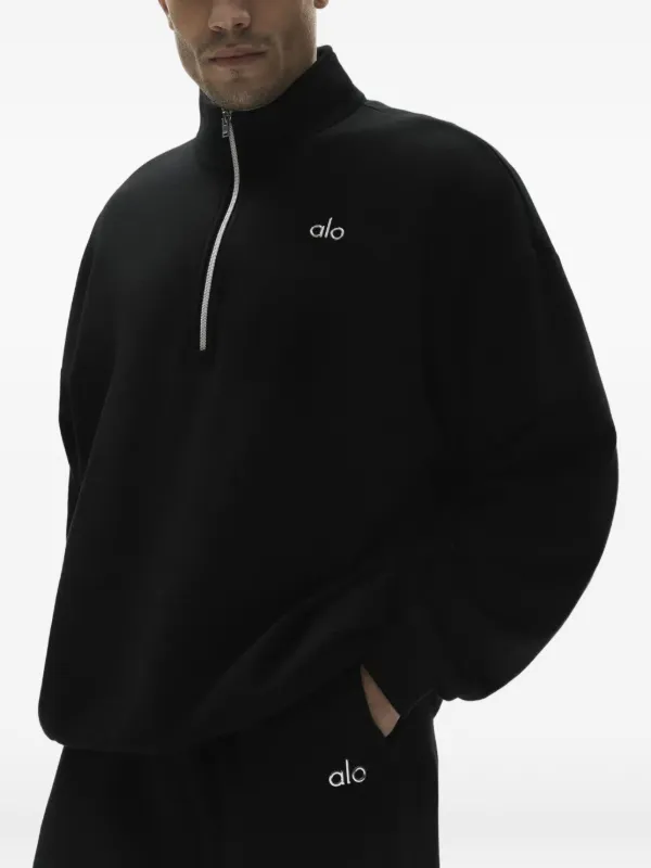 Alo Yoga Accolade quarter-zip Sweatshirt | Black | FARFETCH ID