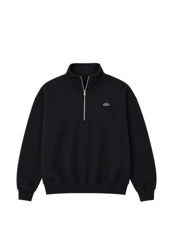 Alo Yoga Moletom Accolade Com Zíper Parcial | Preto | FARFETCH BR