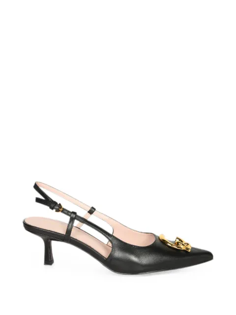 Coccinelle logo-plaque slingback heeled pumps