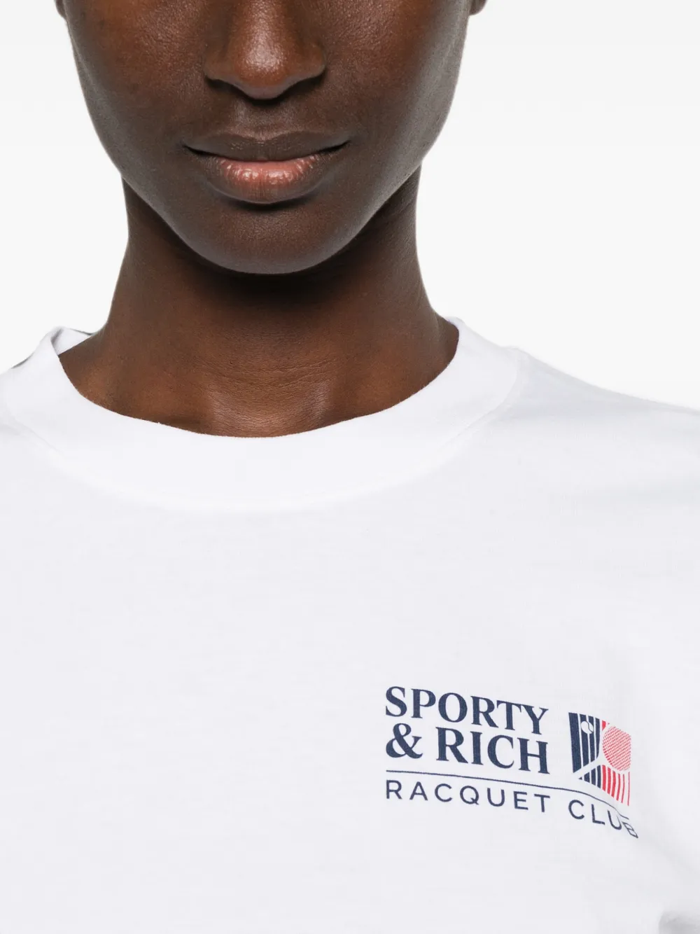 Sporty & Rich T-shirt met logoprint Wit