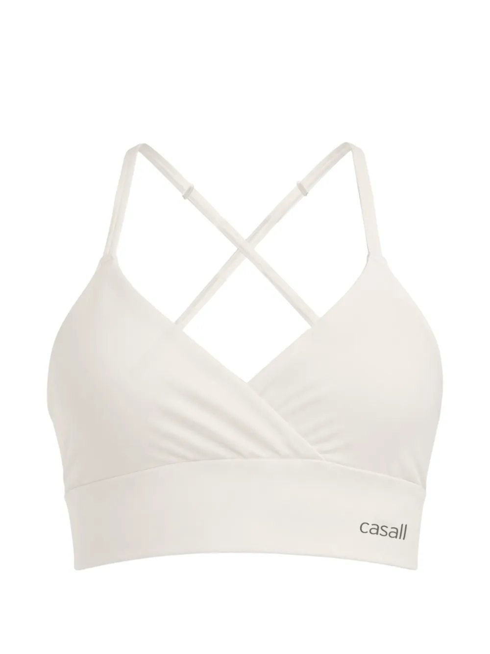 Casall crossover-front V-neck sports bra
