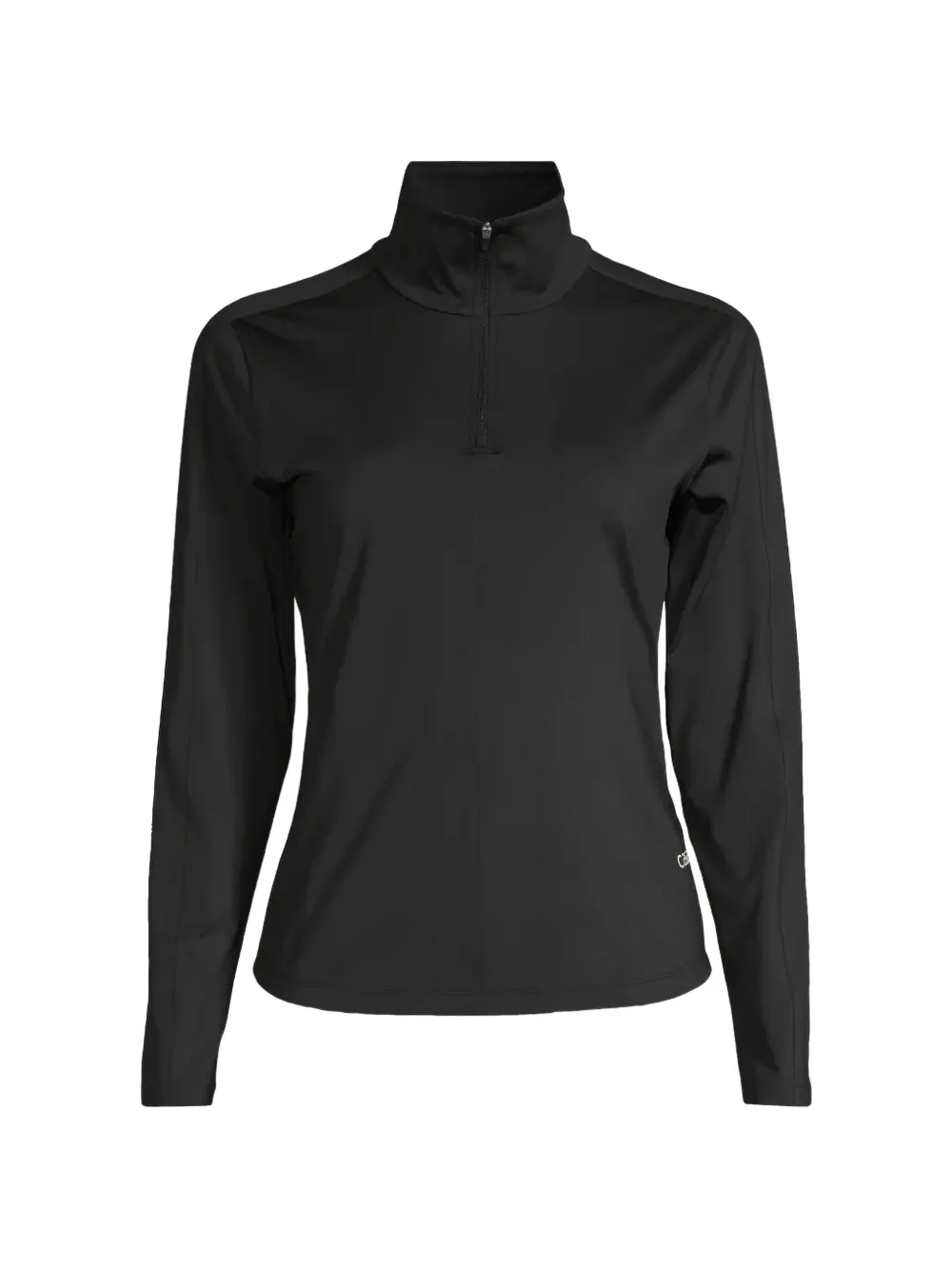 Casall Serene Half-zip Top In Black