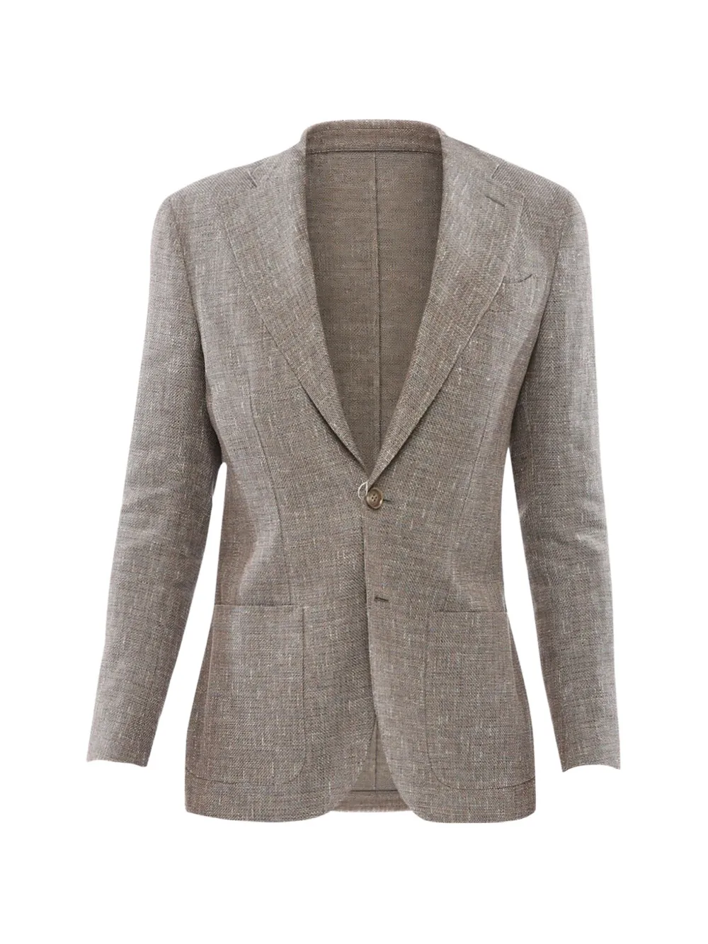 OGER woven notch-lapel blazer - Grau