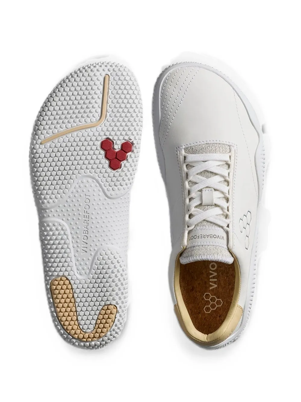Vivobarefoot Motus Studio logo-print lace-up sneakers Wit