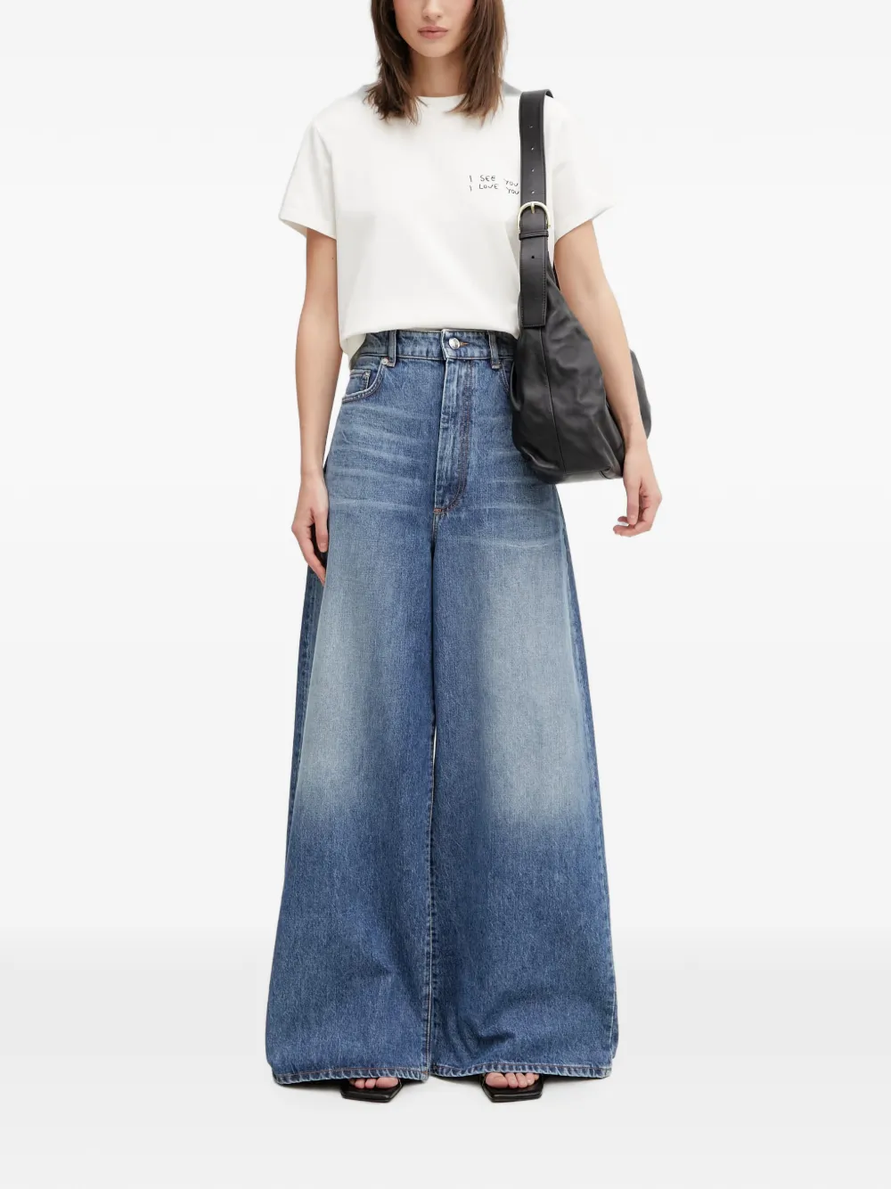 Sportmax Jeans met vervaagd effect Blauw
