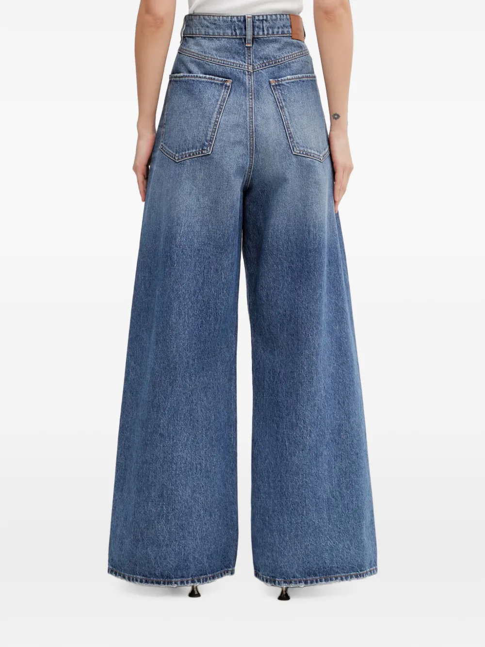 Sportmax Jeans met vervaagd effect Blauw