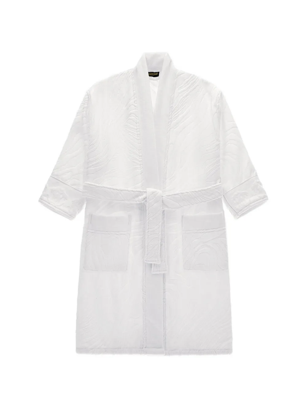 Roberto Cavalli Home animal-print bathrobe - Bianco