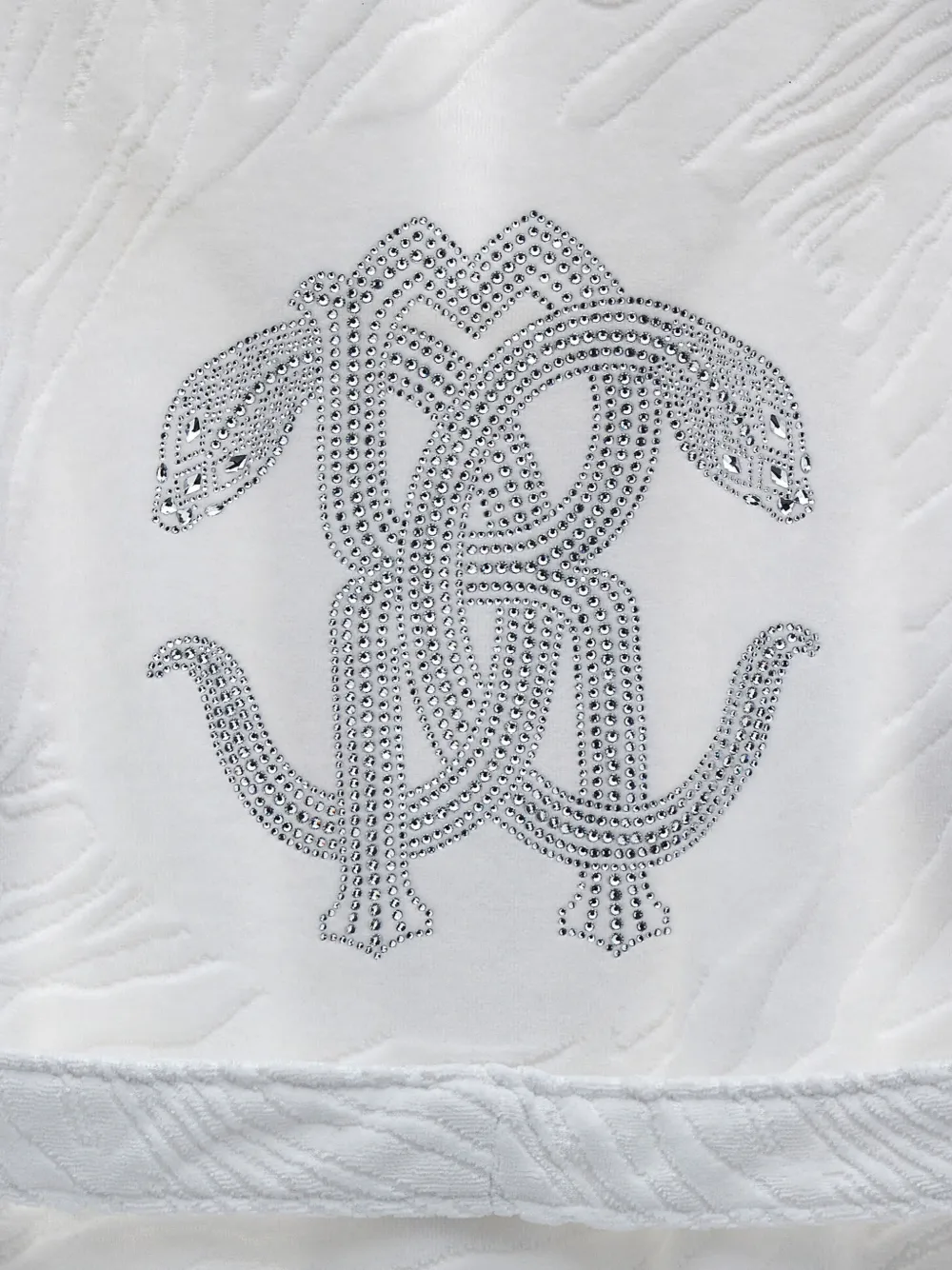 Roberto Cavalli Home Badjas met dierenprint Wit
