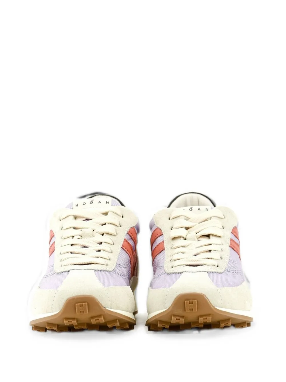 Hogan Athletic logo-patch sneakers Beige