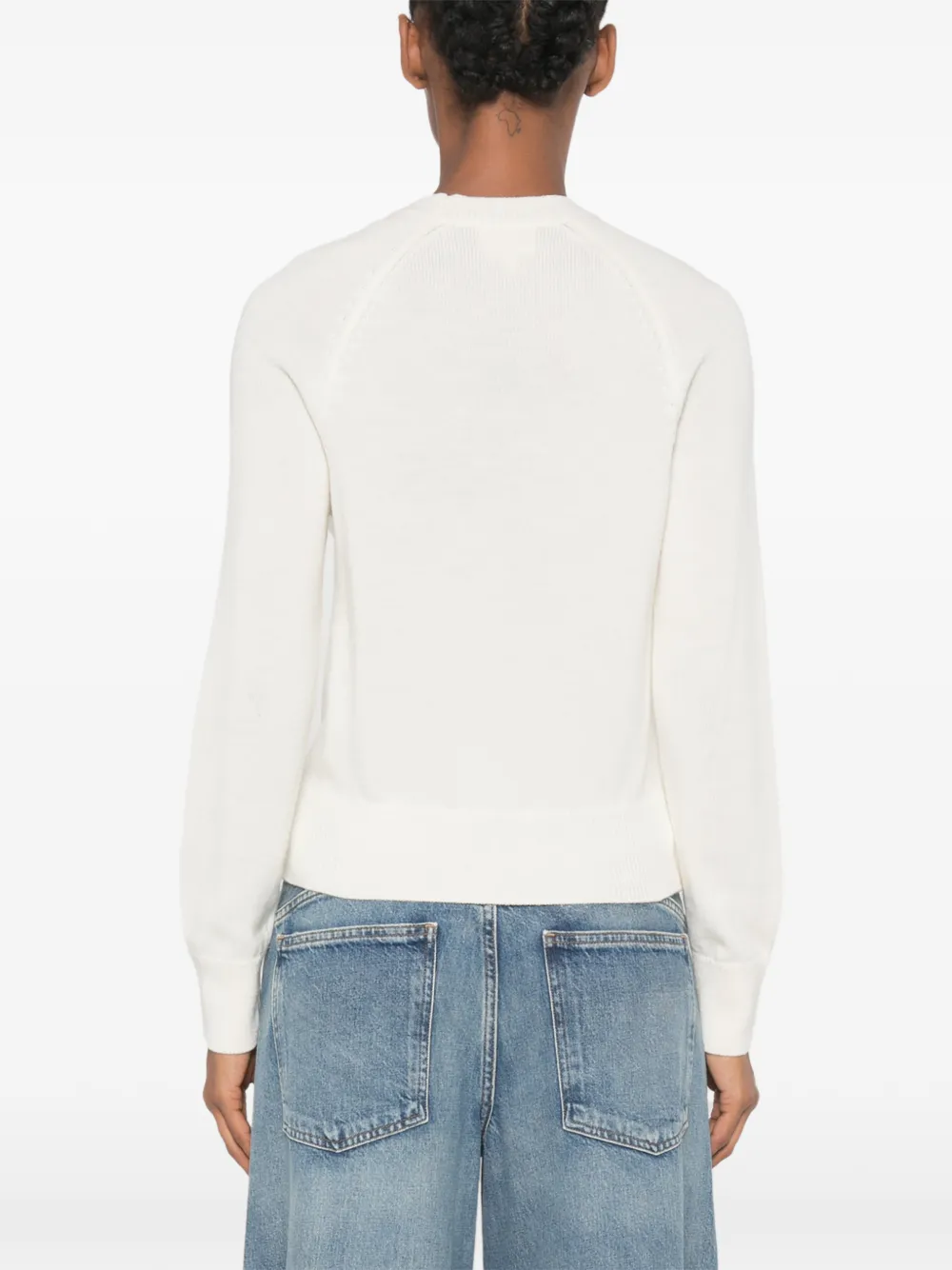 A.P.C. Alissa trui met geborduurd logo Wit