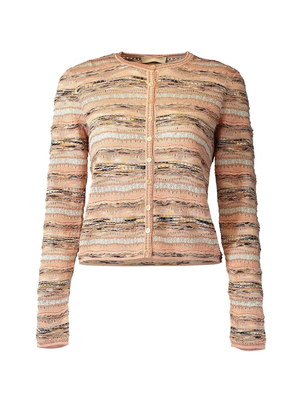 Ulla Johnson Mia horizontal-stripe cardigan - Pink