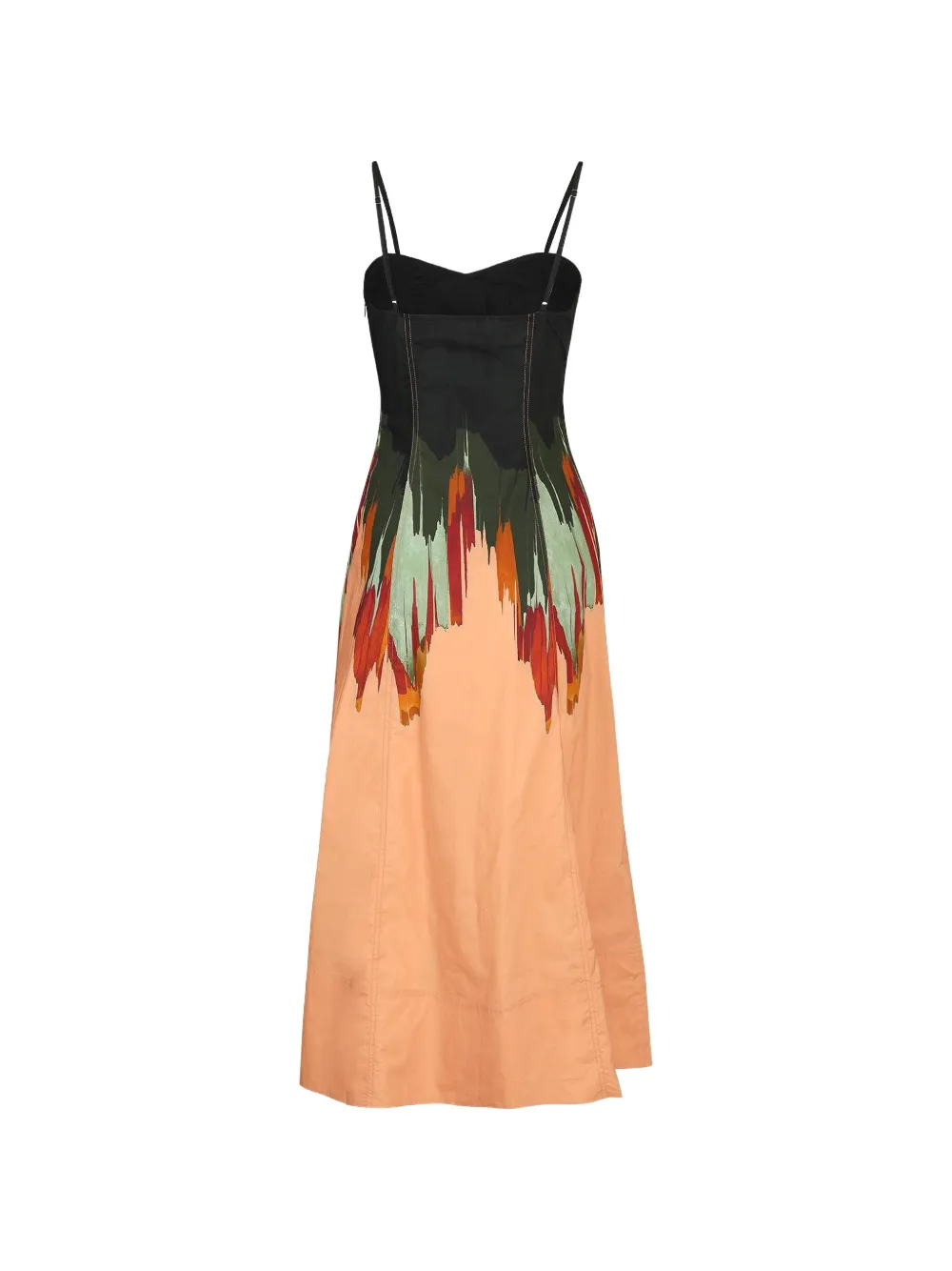 Ulla Johnson Fiora midi-jurk met bloemenprint Oranje