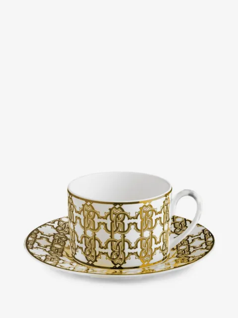 Roberto Cavalli Home monogram teacup (set of two)