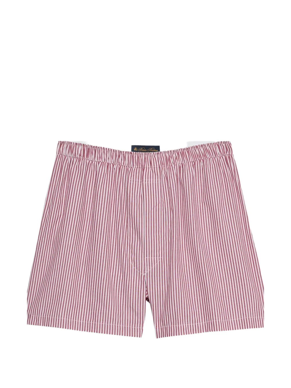 Brooks Brothers striped cotton boxers - Rosso