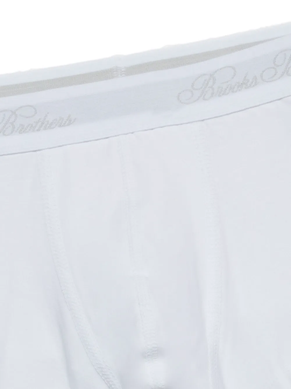 Brooks Brothers Drie boxershorts met logoband Wit