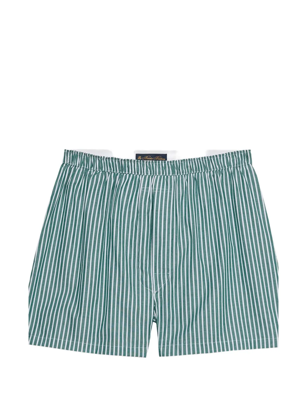 Brooks Brothers striped cotton boxers - Verde