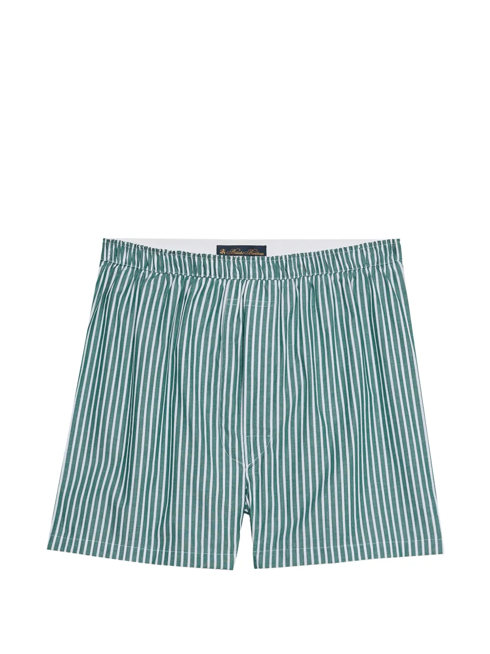 Brooks Brothers striped cotton boxers - Grün