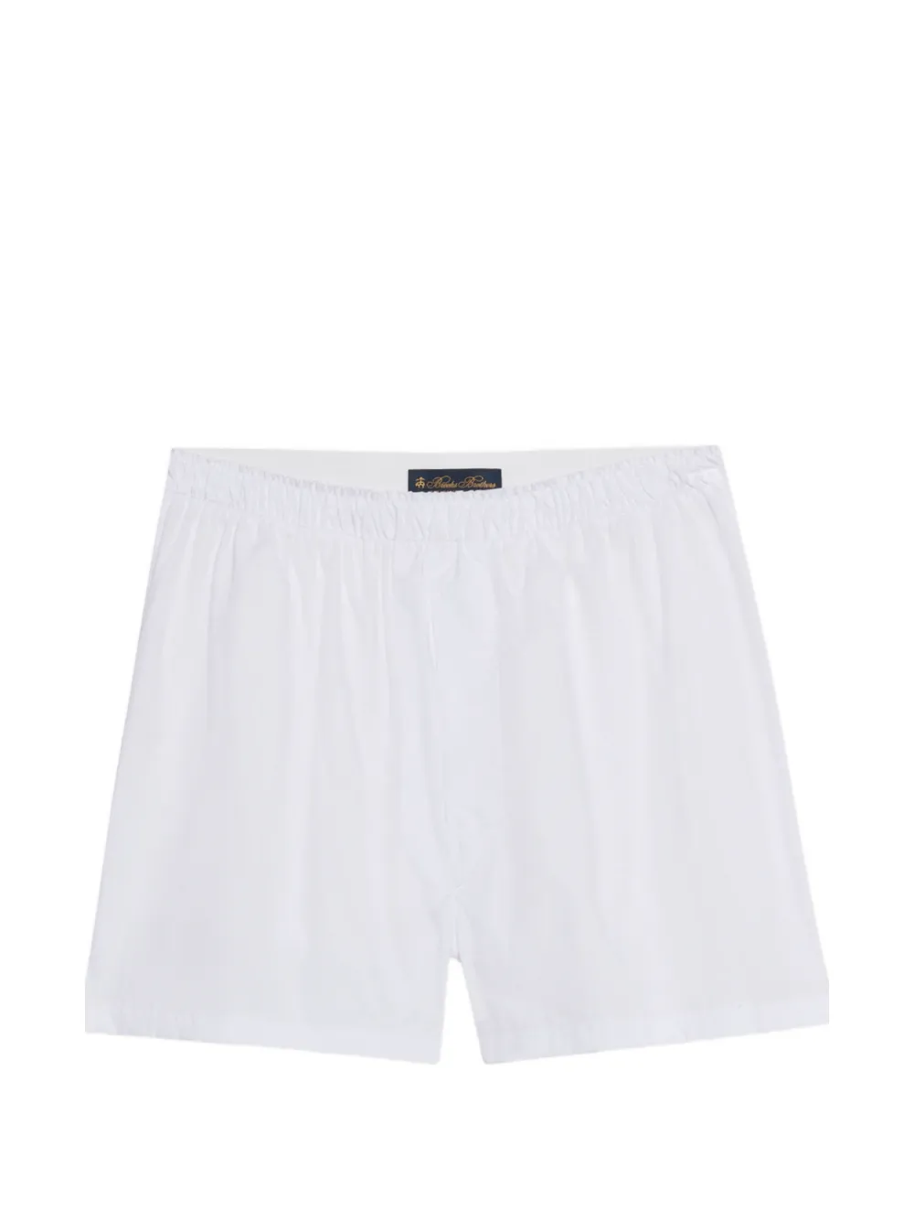 Brooks Brothers cotton-poplin boxers - Weiß
