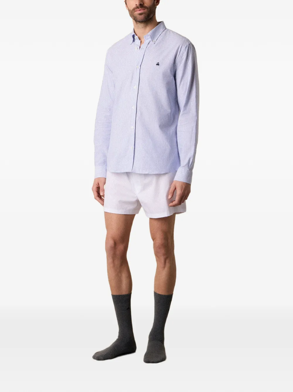 Brooks Brothers Boxershorts van katoenen-popeline Wit
