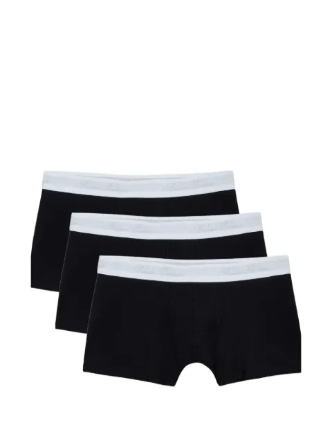 Brooks Brothers logo-waistband pack of three boxer briefs