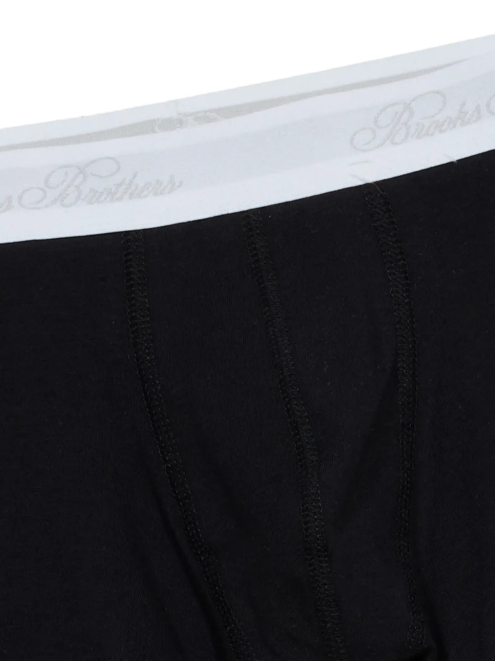 Brooks Brothers Drie boxershorts met logoband Zwart