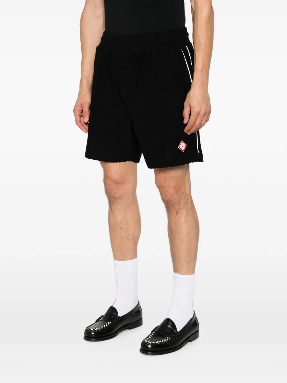 Casablanca Shorts met logopatch Zwart