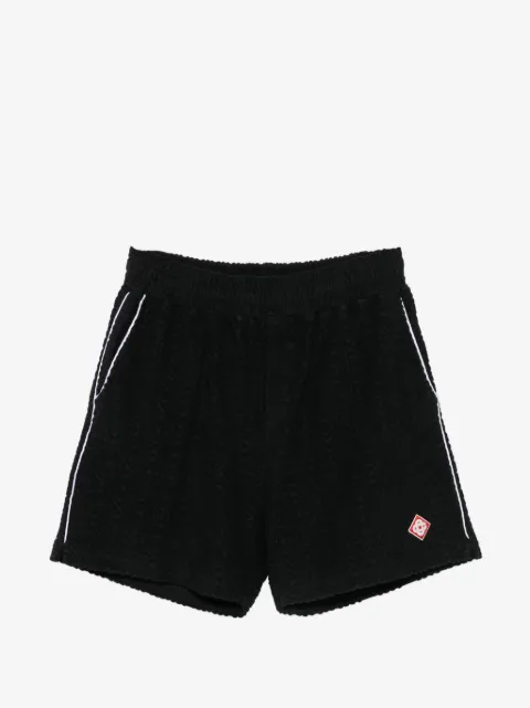 Casablanca logo-patch shorts