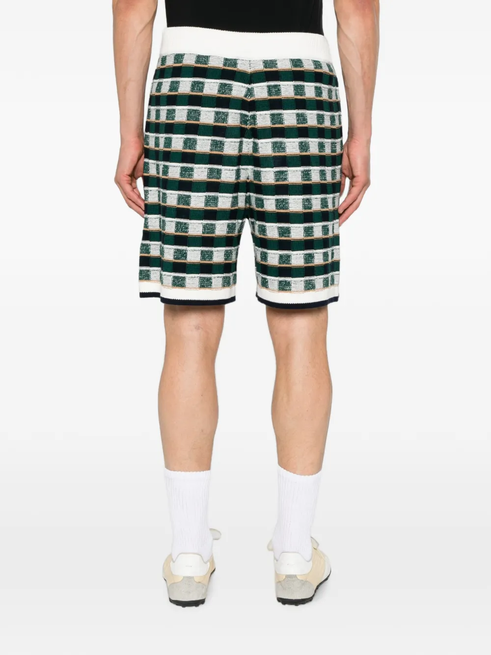 Casablanca Mosaic gehaakte shorts Groen