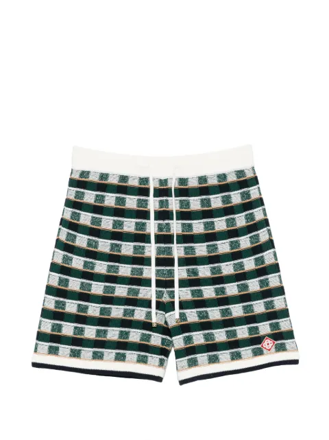 Casablanca check-pattern shorts