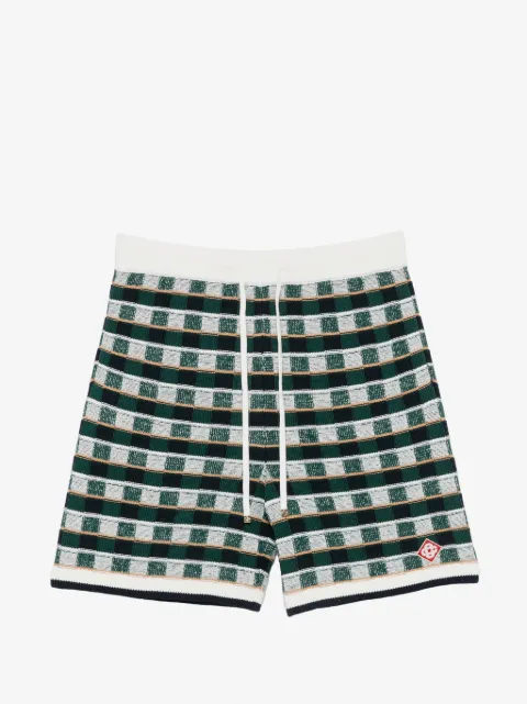 Casablanca check-pattern shorts