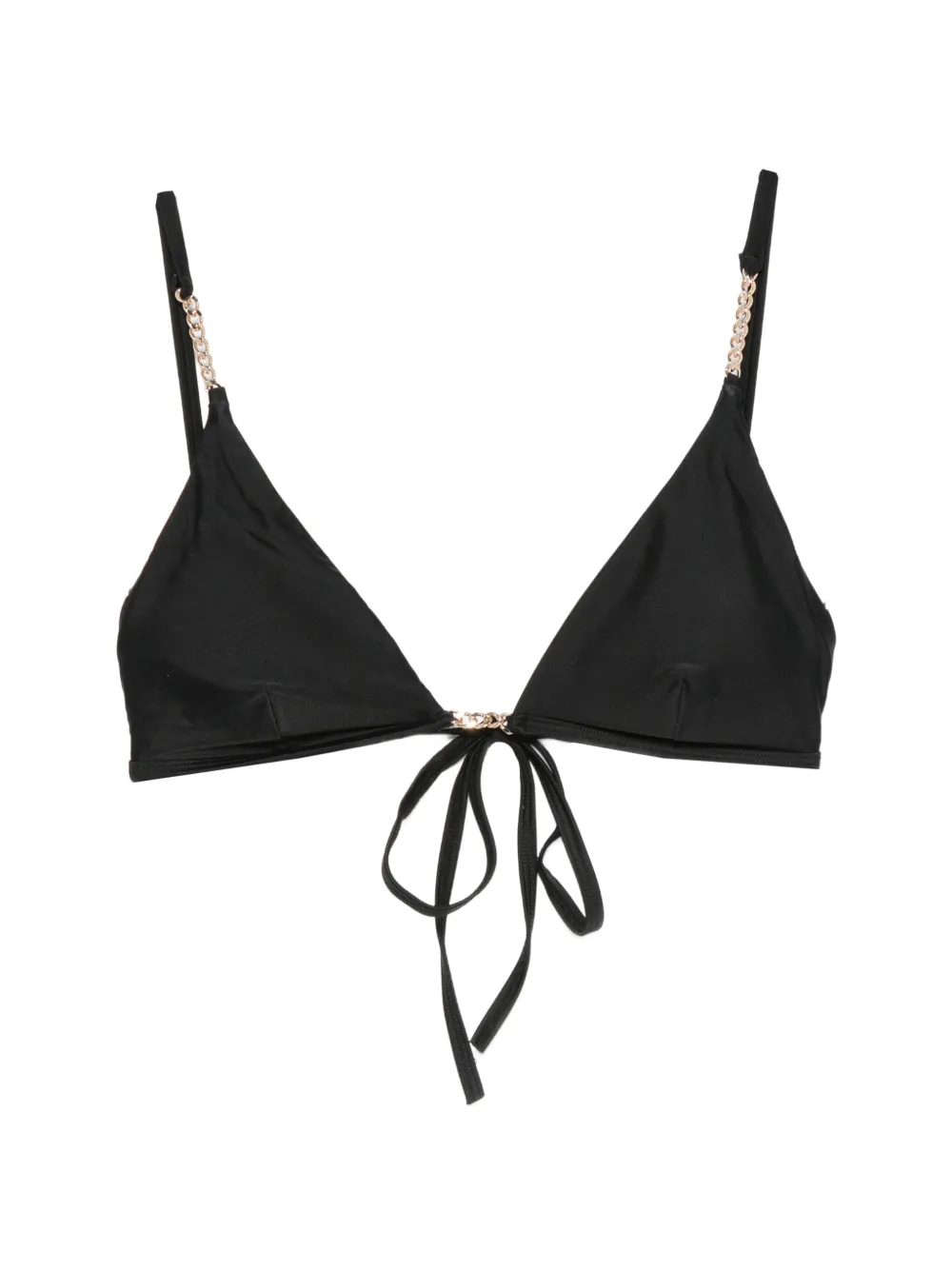 Karl Lagerfeld Top bikini a triangolo - Nero