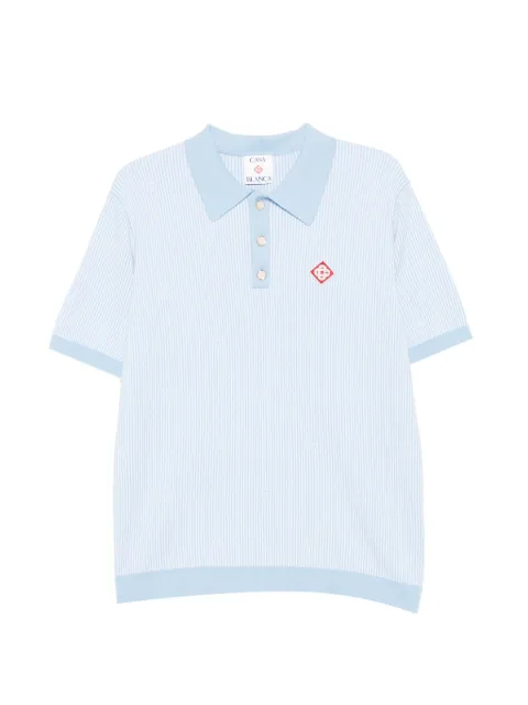Casablanca polo con monograma en jacquard