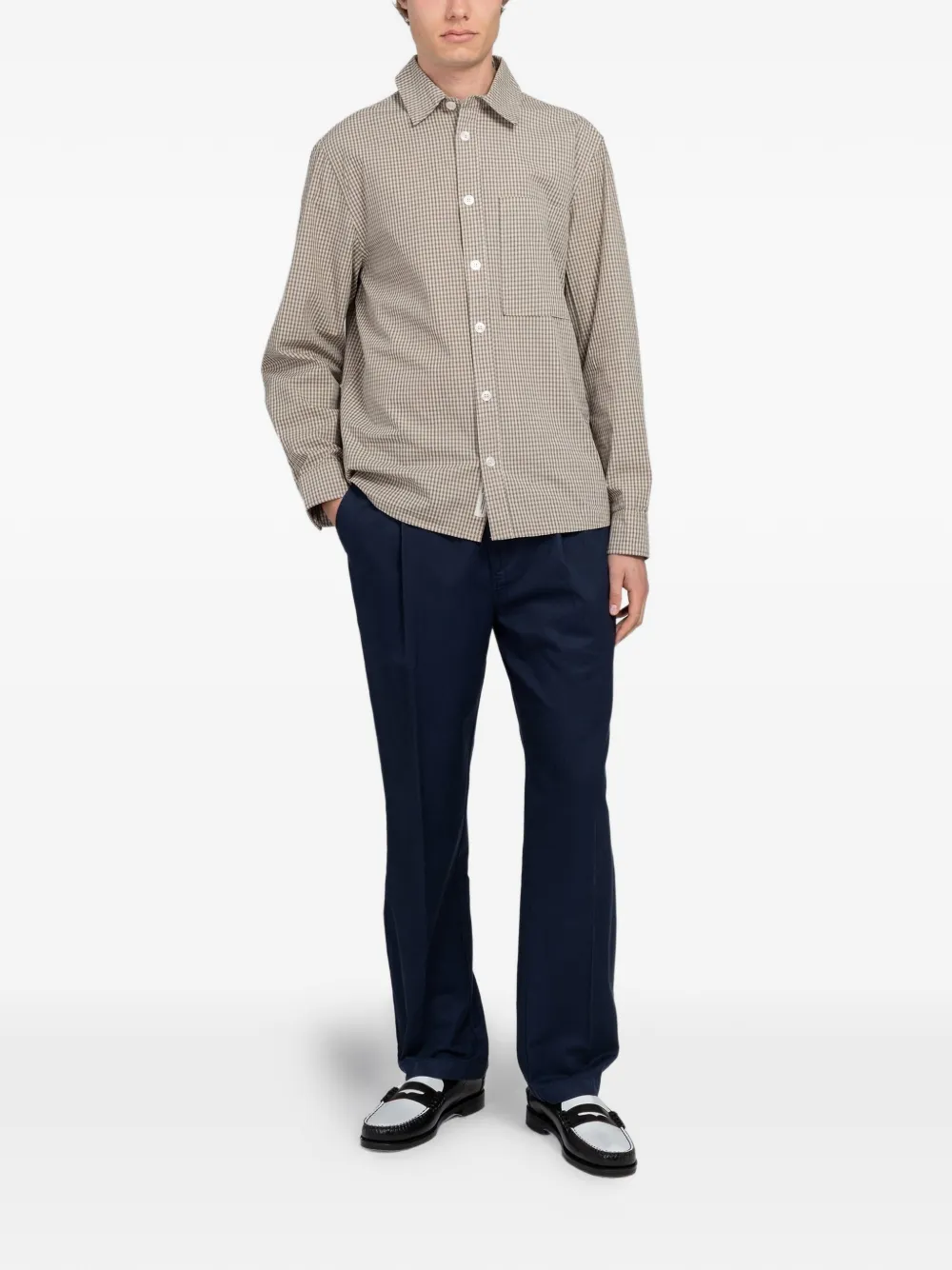  Minimum Pantalones Tucker Con Pinzas - Azul 