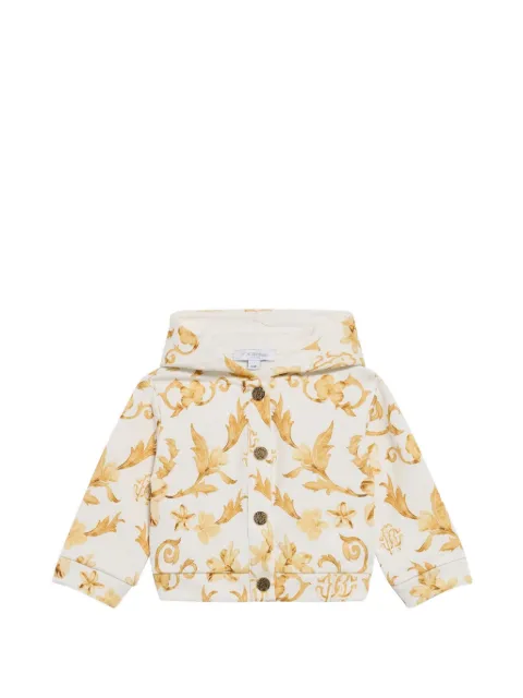Roberto Cavalli arabesque-print bomber jacket