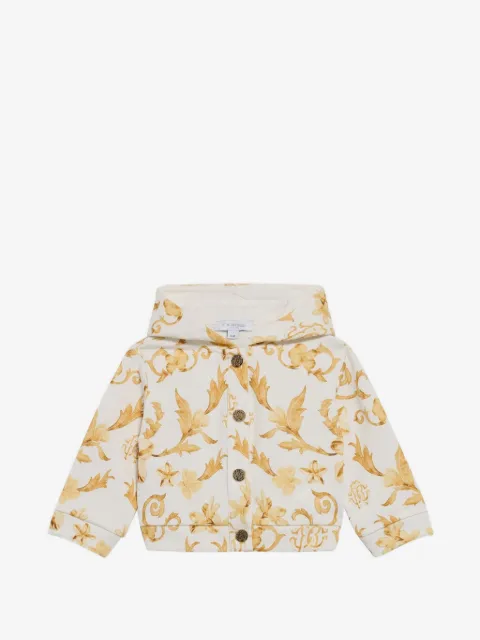 Roberto Cavalli arabesque-print bomber jacket
