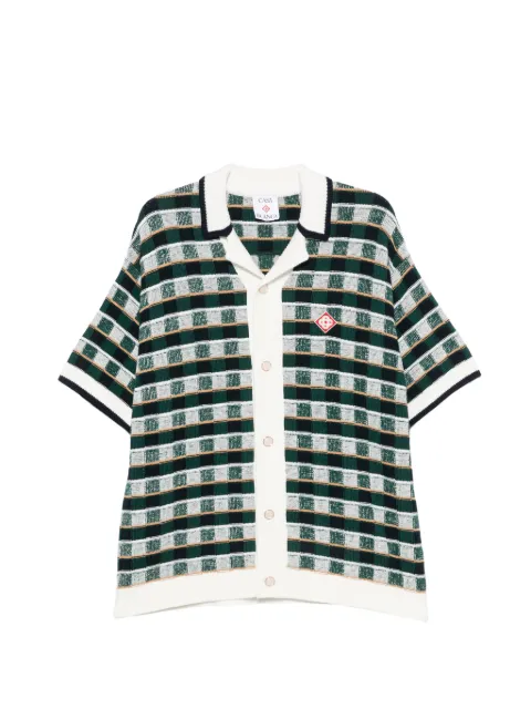 Casablanca check-pattern short-sleeve shirt