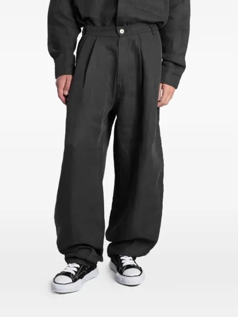 B1ARCHIVE pleated wide-leg trousers