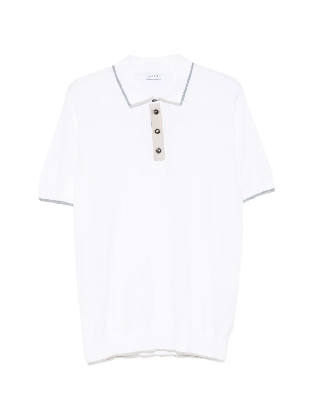 Pal Zileri contrast-trim short-sleeve polo shirt - Bianco