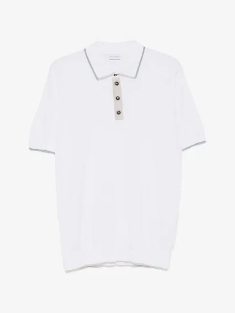 Pal Zileri contrast-trim short-sleeve polo shirt