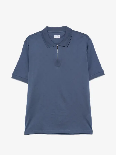 Pal Zileri jacquard-logo quarter-zip polo shirt